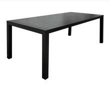 Load image into Gallery viewer, 87&quot; Modern Aluminum Dining Table- Champagne
