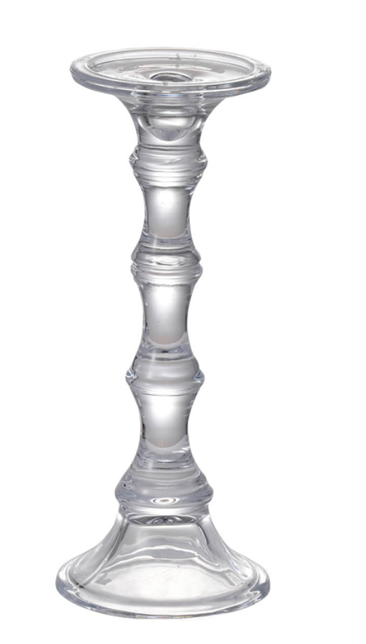 Clear Glass Candlestick