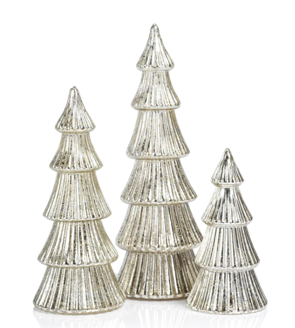 LED Antique Silver Tree