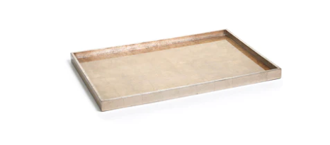 Antique Gold and Silver Serving Tray, Rectangular